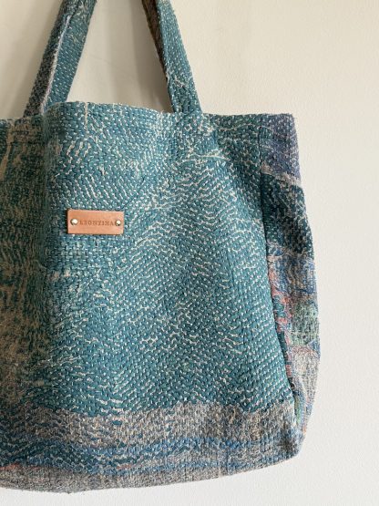 Bolso Kantha Blue-Green - Imagen 2