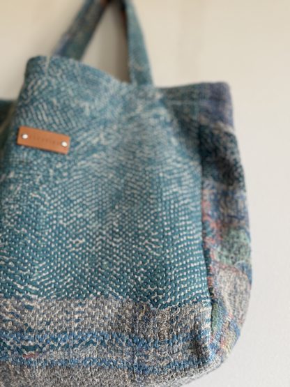 Bolso Kantha Blue-Green - Imagen 4