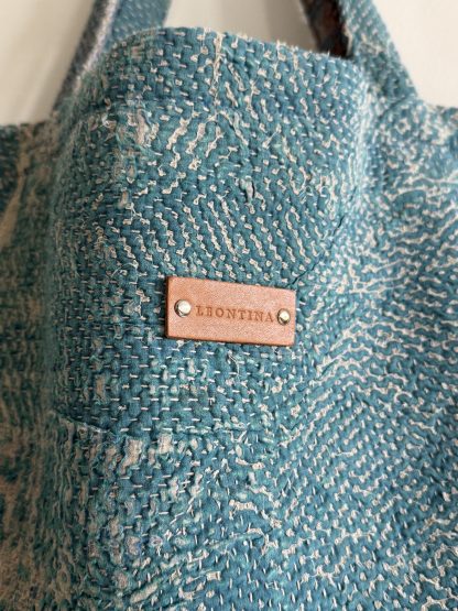 Bolso Kantha Blue-Green - Imagen 5