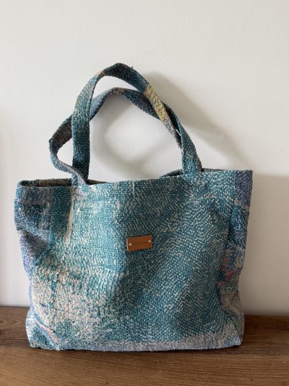 Bolso Kantha Blue-Green - Imagen 7