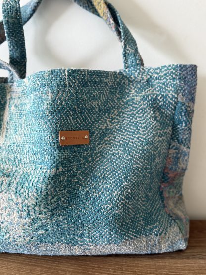 Bolso Kantha Blue-Green - Imagen 8